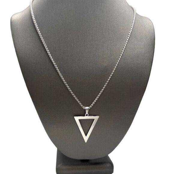 Stainless Steel - Arrow Necklace l Men’s, Unisex l New - Picture 1 of 8
